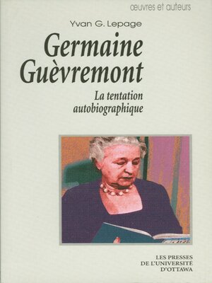 cover image of Germaine Guèvremont